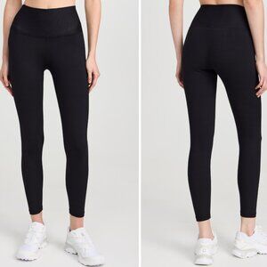 Year of Ours Ribbed 7/8 Ankle Leggings Black Size Small